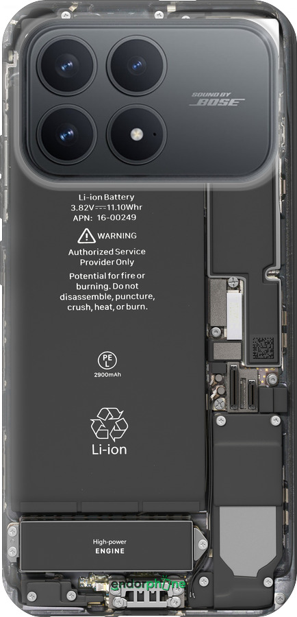 Силіконовий чехол Деталі смартфона для Xiaomi Redmi K90 5G - 5487u-4237 изображение 