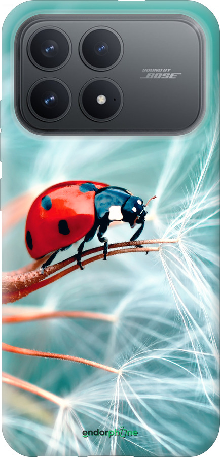 Силиконовый чехол Божья коровка для Xiaomi Redmi K90 5G - 6049u-4237 изображение 