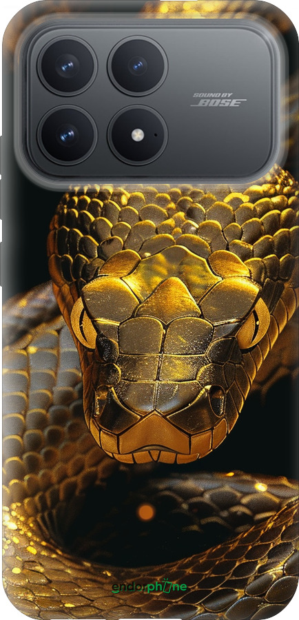Силіконовий чехол Golden snake для Xiaomi Redmi K90 5G - 6072u-4237 изображение 