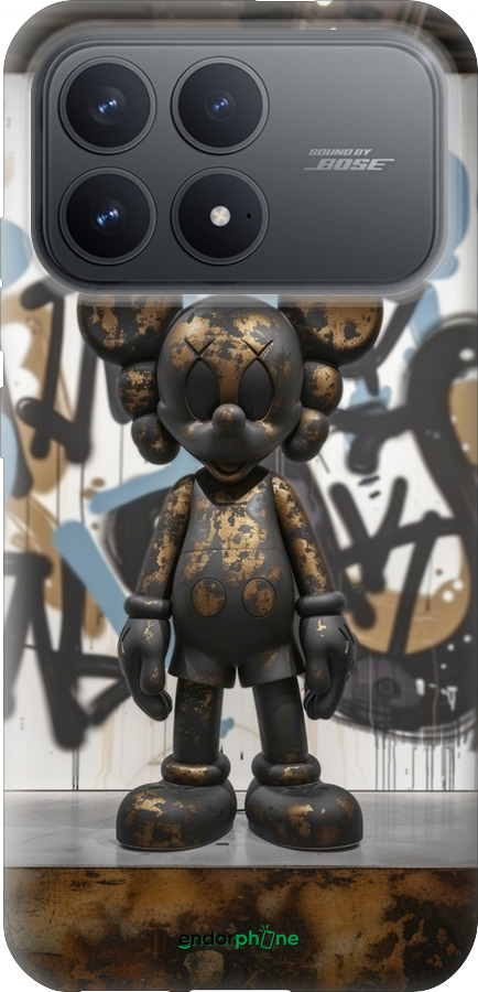 Силиконовый чехол Bronze kaws v2 для Xiaomi Redmi K90 5G - 6098u-4237 изображение 