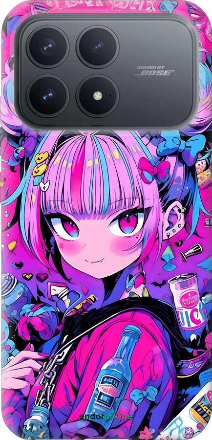 Силиконовый чехол Аниме милаха для Xiaomi POCO F8 Pro - 6314u-4231 изображение 