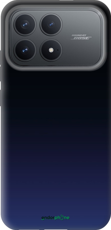 Силиконовый чехол Градиент в тёмно - синем стиле для Xiaomi POCO F8 Pro - 6542u-4231 изображение 