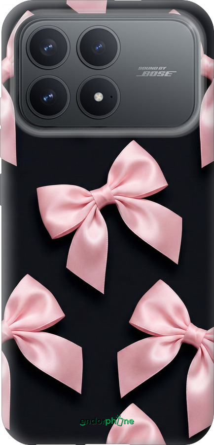 Силиконовый чехол Coquette Ribbons Dark Coquette для Xiaomi POCO F8 Pro - 6767u-4231 изображение 