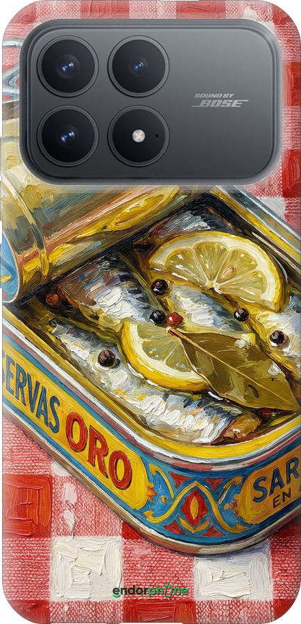 Силиконовый чехол Vintage Sardine Tin Phone для Xiaomi Redmi K90 5G - 6772u-4237 изображение 