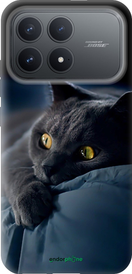 Силіконовий чехол Димчастий кіт для Xiaomi POCO F8 Pro - 825u-4231 изображение 