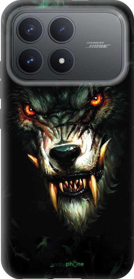 Силиконовый чехол Дьявольский волк для Xiaomi Redmi K90 5G - 833u-4237 изображение 