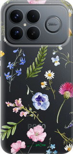 Силиконовый чехол Цветочный фон v2 для Xiaomi Redmi K90 Pro Max 5G - 5472u-4236 изображение 