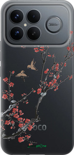 Силіконовий чехол Сакура v2 для Xiaomi Poco F8 Ultra - 5538u-4232 изображение 