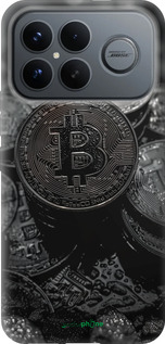 Силиконовый чехол Black Bitcoin для Xiaomi Poco F8 Ultra - 6090u-4232 изображение 