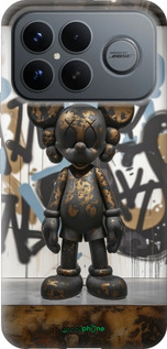 Силиконовый чехол Bronze kaws v2 для Xiaomi Poco F8 Ultra - 6098u-4232 изображение 