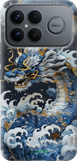 Силиконовый чехол Водяной дракон для Xiaomi Poco F8 Ultra - 6113u-4232 изображение 