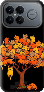 Силиконовый чехол Дерево и котики для Xiaomi Redmi K90 Pro Max 5G - 6516u-4236 изображение 