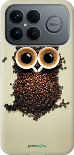 Силиконовый чехол Сова из кофе для Xiaomi Redmi K90 Pro Max 5G - 777u-4236 изображение 
