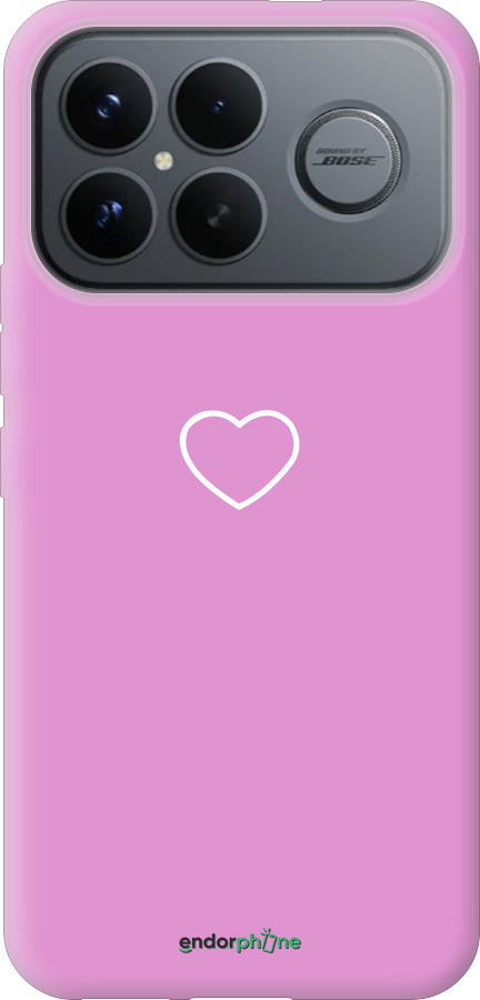 Силиконовый чехол Сердце 2 для Xiaomi Poco F8 Ultra - 4863u-4232 изображение 