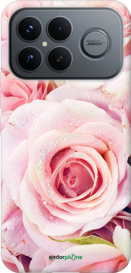 Силиконовый чехол Розы для Xiaomi Poco F8 Ultra - 525u-4232 изображение 
