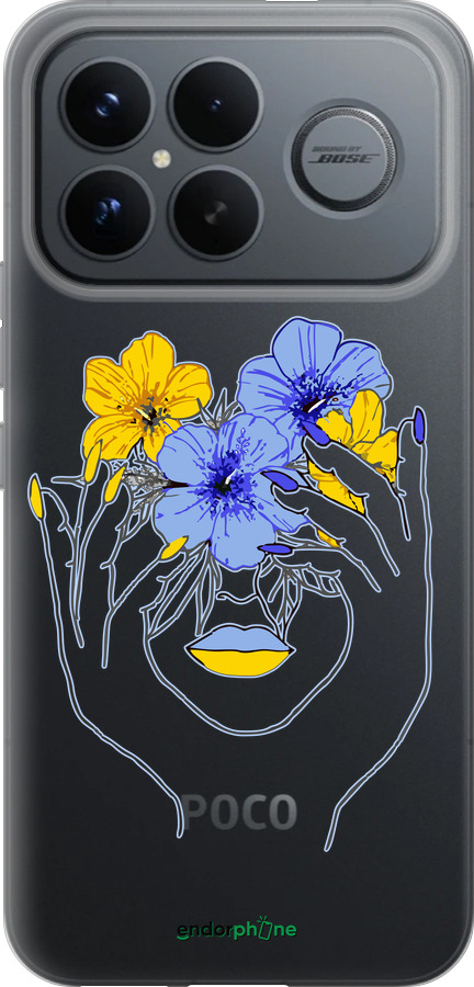 Силиконовый чехол Девушка v4 для Xiaomi Poco F8 Ultra - 5276u-4232 изображение 