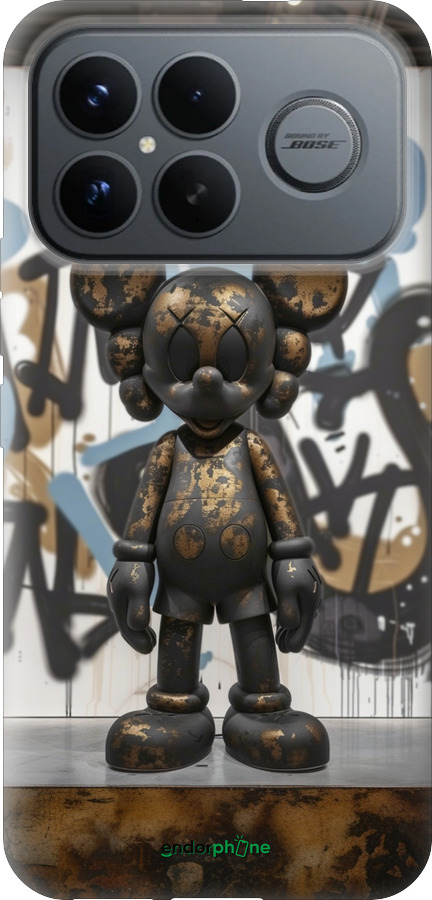 Силиконовый чехол Bronze kaws v2 для Xiaomi Poco F8 Ultra - 6098u-4232 изображение 