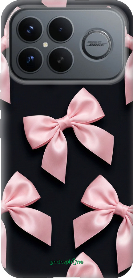 Силиконовый чехол Coquette Ribbons Dark Coquette для Xiaomi Redmi K90 Pro Max 5G - 6767u-4236 изображение 