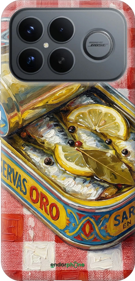 Силіконовий чехол Vintage Sardine Tin Phone для Xiaomi Redmi K90 Pro Max 5G - 6772u-4236 изображение 