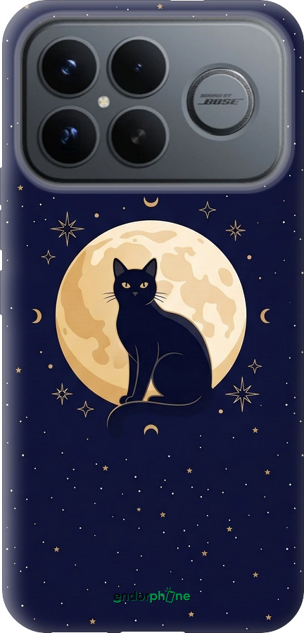Силиконовый чехол Cute Cat Celestial/Witchy для Xiaomi Redmi K90 Pro Max 5G - 6787u-4236 изображение 