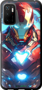 TPU чехол Железный человек для Xiaomi Redmi Note 10T - 6372b-2484 изображение 