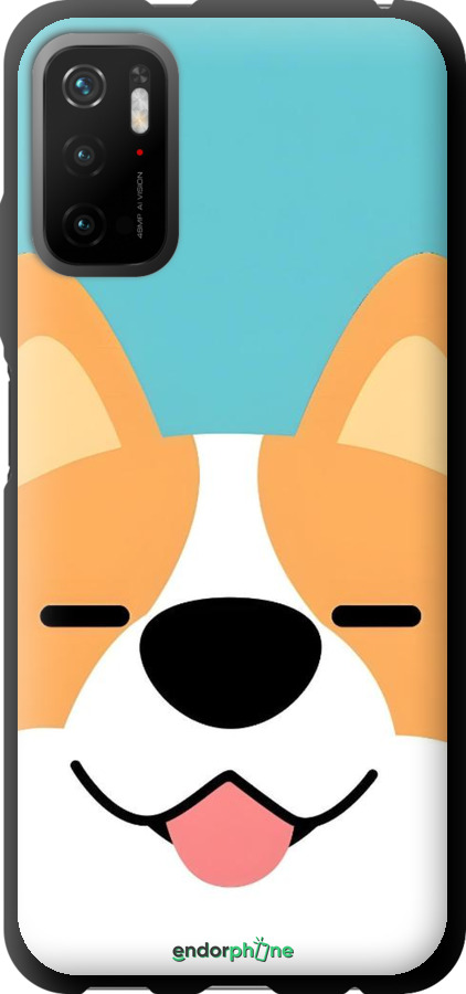 TPU чехол Корги для Xiaomi Redmi Note 10T - 6280b-2484 изображение 