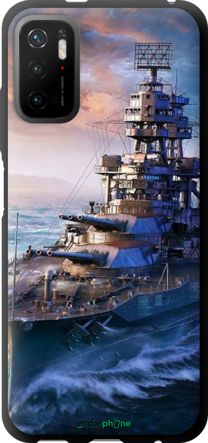 TPU чехол Військовий корабель, world of tanks, wargaming для Xiaomi Poco M3 Pro - 6461b-2369 изображение 