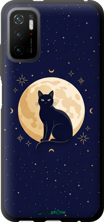 TPU чехол Cute Cat Celestial/Witchy для Xiaomi Redmi Note 10T - 6787b-2484 изображение 