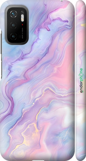 3D пластиковый матовый чехол Нежный мрамор для Xiaomi Redmi Note 10T - 6310m-2484 изображение 