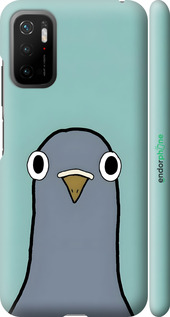 3D пластиковий матовий чехол Голубь для Xiaomi Poco M3 Pro - 6388m-2369 изображение 