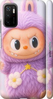 3D пластиковый матовый чехол Лабубу для Xiaomi Poco M3 Pro - 6708m-2369 изображение 