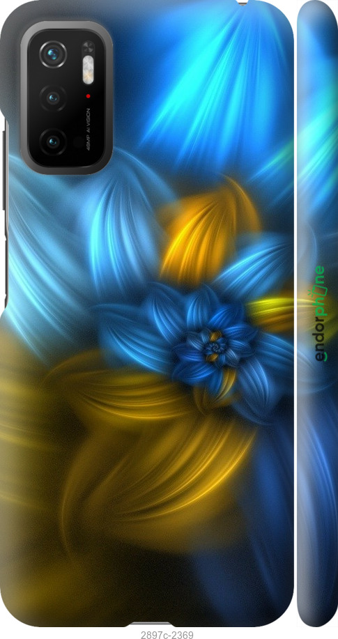 

3D пластиковий матовий чохол "Візерунок 46" для Xiaomi Poco M3 Pro, Синій