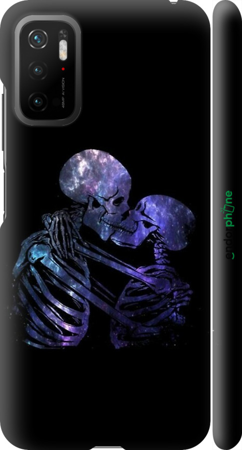 3D пластиковый матовый чехол С изображением скелета для Xiaomi Poco M3 Pro - 6537m-2369 изображение 