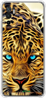 Силикон с усиленными углами чехол Леопард для Xiaomi Redmi Note 10 5G - 6611sp-2556 изображение 