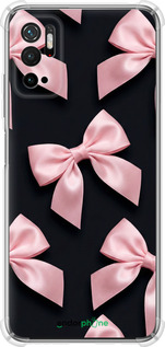 Силіконовий протиударний с посиленими кутами чехол Coquette Ribbons Dark Coquette для Xiaomi Redmi Note 10 5G - 6767sp-2556 изображение 