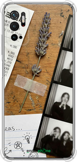 Силикон с усиленными углами чехол Aesthetic Scrapbook Collage для Xiaomi Redmi Note 10 5G - 6773sp-2556 изображение 