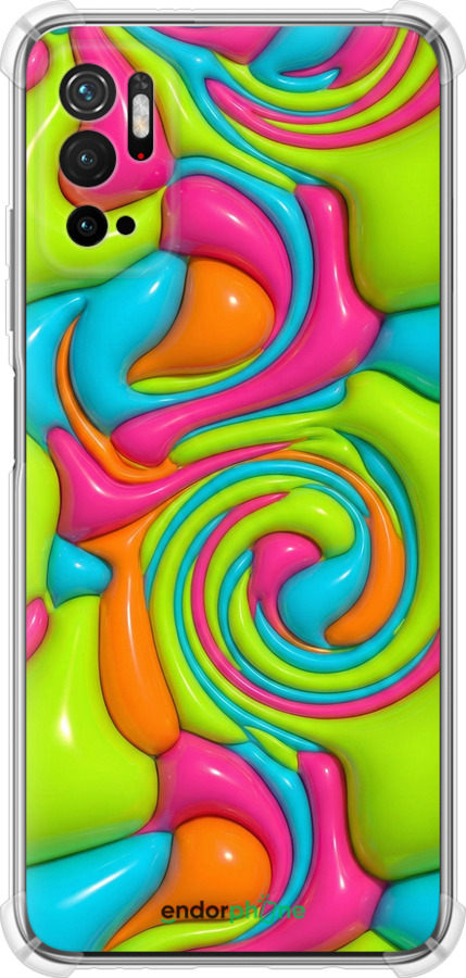 Силіконовий протиударний с посиленими кутами чехол Y2K Jelly Dream для Xiaomi Redmi Note 10T - 6780sp-2484 изображение 