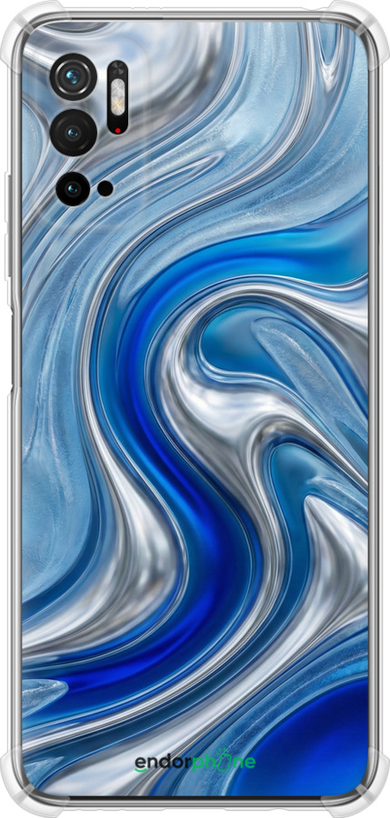 Силикон с усиленными углами чехол Liquid Chrome для Xiaomi Redmi Note 10 5G - 6781sp-2556 изображение 