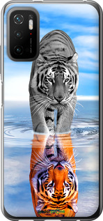 Силіконовий чехол Тигр для Xiaomi Poco M3 Pro - 6016u-2369 изображение 