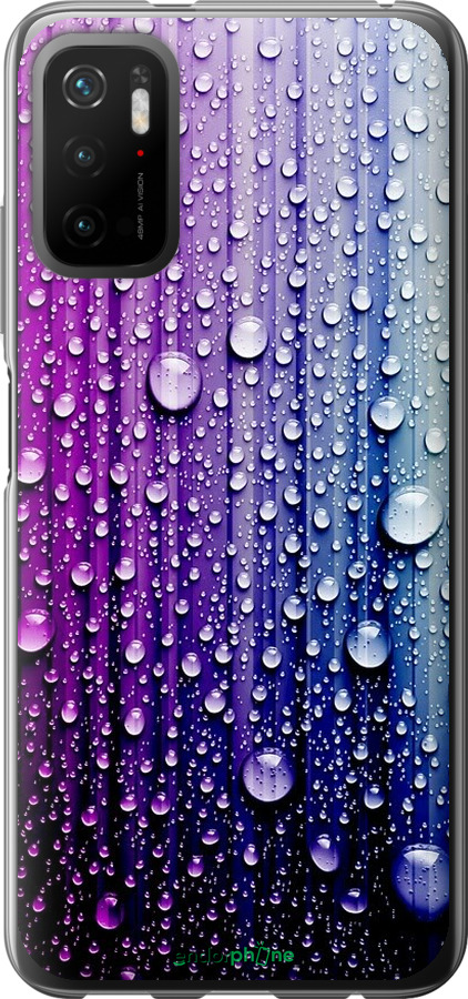 

Силіконовий чохол "Краплини води" для Xiaomi Poco M3 Pro, Синій