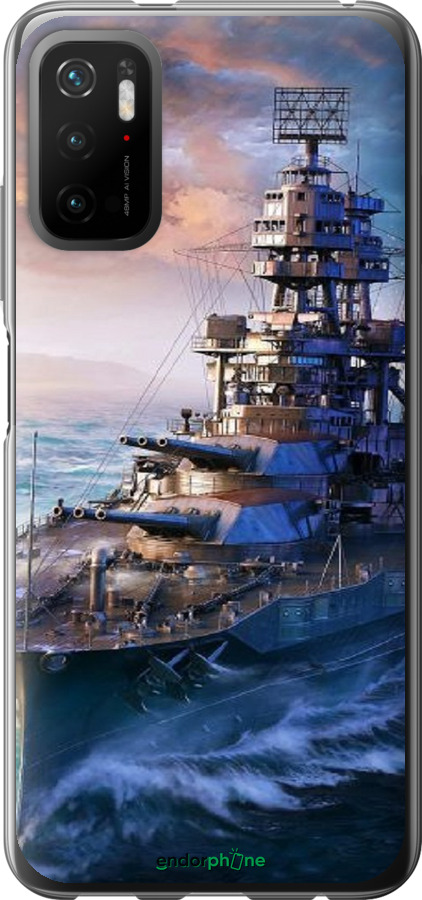 Силіконовий чехол Військовий корабель, world of tanks, wargaming для Xiaomi Poco M3 Pro - 6461u-2369 изображение 