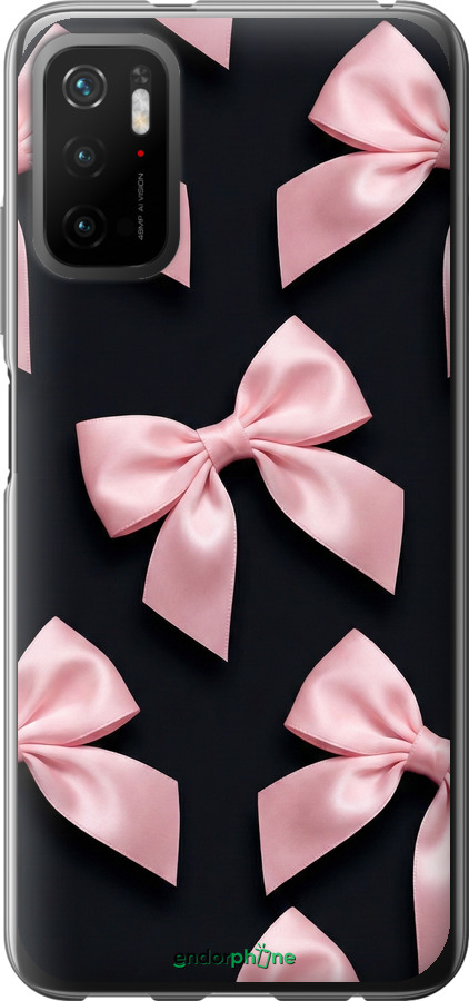 Силиконовый чехол Coquette Ribbons Dark Coquette для Xiaomi Redmi Note 10 5G - 6767u-2556 изображение 