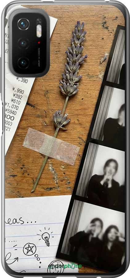 Силиконовый чехол Aesthetic Scrapbook Collage для Xiaomi Redmi Note 10 5G - 6773u-2556 изображение 