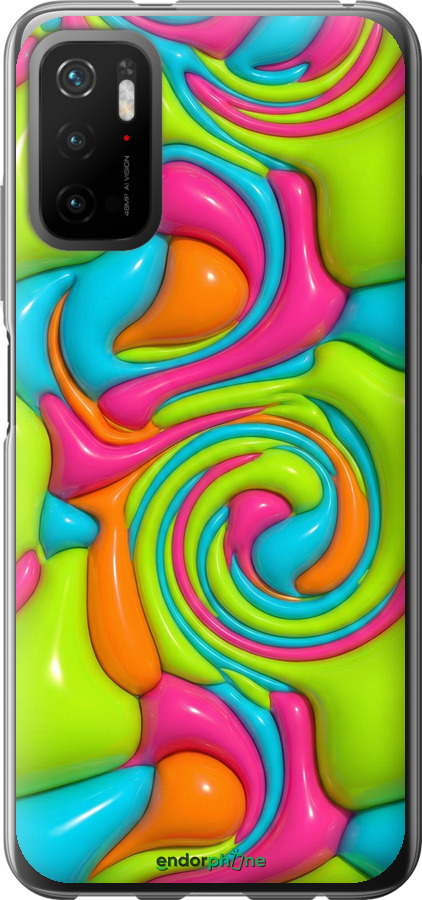 Силиконовый чехол Y2K Jelly Dream для Xiaomi Redmi Note 10 5G - 6780u-2556 изображение 