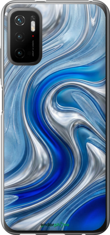 Силиконовый чехол Liquid Chrome для Xiaomi Redmi Note 10 5G - 6781u-2556 изображение 