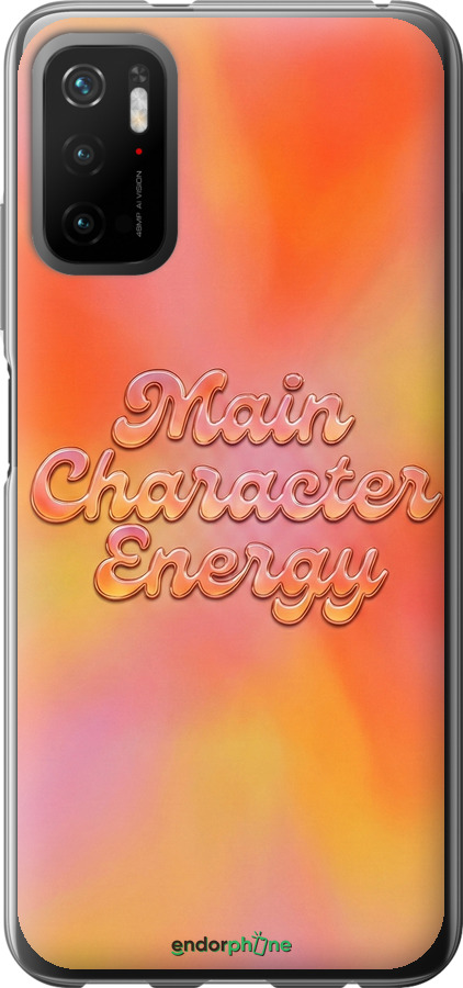 Силиконовый чехол Aura Gradient Main Character Energy Aesthetic Y2K для Xiaomi Redmi Note 10 5G - 6783u-2556 изображение 