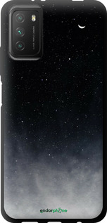 TPU чехол Голубые облака, Голубая луна для Xiaomi Poco M3 - 6396b-2200 изображение 