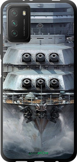 TPU чехол Линкор, world of tanks, wargaming, военный корабль для Xiaomi Poco M3 - 6453b-2200 изображение 
