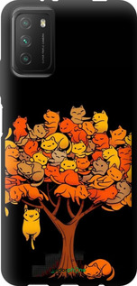 TPU чехол Дерево и котики для Xiaomi Poco M3 - 6516b-2200 изображение 