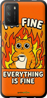 TPU чехол Funny Cat для Xiaomi Poco M3 - 6786b-2200 изображение 